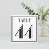 Art Deco Tafel Nummer 44 Kaart (Staand voorkant)