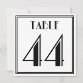 Art Deco Tafel Nummer 44 Kaart (Achterkant)