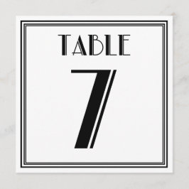 Art Deco Tafel Nummer 7 Kaart