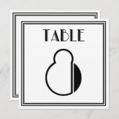 Art Deco Tafel Nummer 8 Kaart (Voorkant / Achterkant)