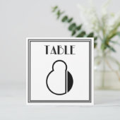 Art Deco Tafel Nummer 8 Kaart (Staand voorkant)