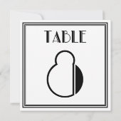 Art Deco Tafel Nummer 8 Kaart (Achterkant)