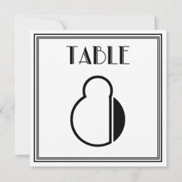 Art Deco Tafel Nummer 8 Kaart