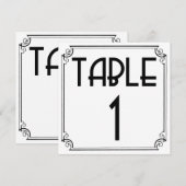 Art Deco Tafelnummer 1 (Voorkant / Achterkant)