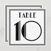 Art Deco Tafelnummer 10 (Voorkant / Achterkant)