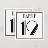 Art Deco Tafelnummer 12 (Voorkant / Achterkant)