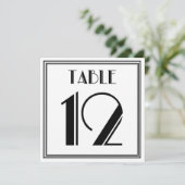 Art Deco Tafelnummer 12 (Staand voorkant)