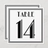 Art Deco Tafelnummer 14 (Voorkant / Achterkant)