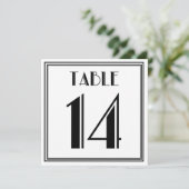Art Deco Tafelnummer 14 (Staand voorkant)