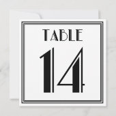 Art Deco Tafelnummer 14 (Achterkant)