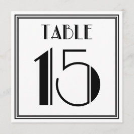 Art Deco Tafelnummer 15