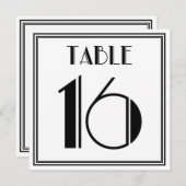 Art Deco Tafelnummer 16 (Voorkant / Achterkant)