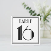 Art Deco Tafelnummer 16 (Staand voorkant)