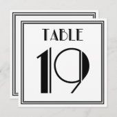 Art Deco Tafelnummer 19 (Voorkant / Achterkant)