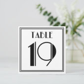 Art Deco Tafelnummer 19 (Staand voorkant)