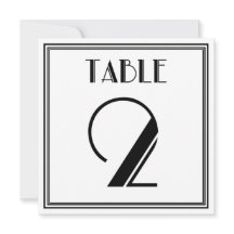 Art Deco Tafelnummer 2