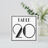 Art Deco Tafelnummer 20 (Staand voorkant)