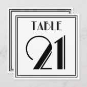 Art Deco Tafelnummer 21 (Voorkant / Achterkant)