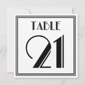 Art Deco Tafelnummer 21 (Achterkant)