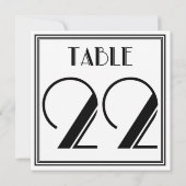 Art Deco Tafelnummer 22 (Achterkant)