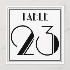 Art Deco Tafelnummer 23