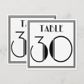 Art Deco Tafelnummer 30 (Voorkant / Achterkant)