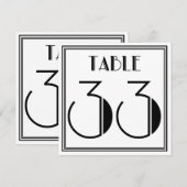 Art Deco Tafelnummer 33 (Voorkant / Achterkant)