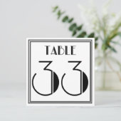 Art Deco Tafelnummer 33 (Staand voorkant)