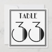 Art Deco Tafelnummer 33 (Achterkant)