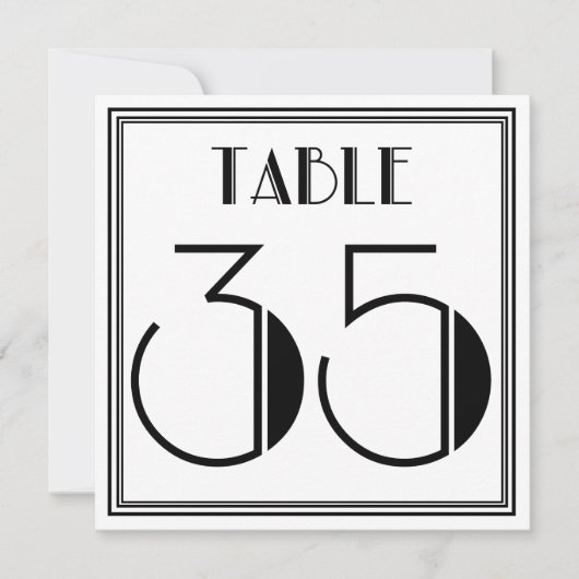 Art Deco Tafelnummer 35 (Voorkant)