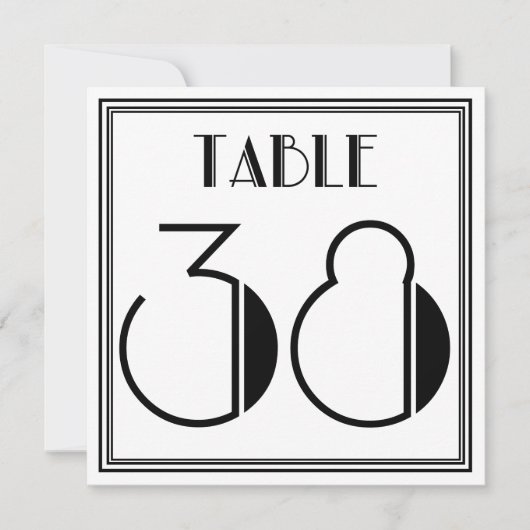 Art Deco Tafelnummer 38 (Voorkant)