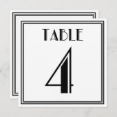 Art Deco Tafelnummer 4 (Voorkant / Achterkant)