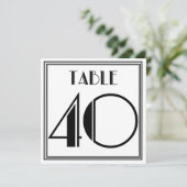 Art Deco Tafelnummer 40 (Staand voorkant)