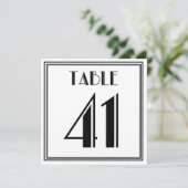 Art Deco Tafelnummer 41 (Staand voorkant)