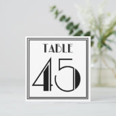 Art Deco Tafelnummer 45 (Staand voorkant)