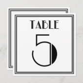 Art Deco Tafelnummer 5 (Voorkant / Achterkant)