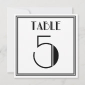 Art Deco Tafelnummer 5 (Achterkant)