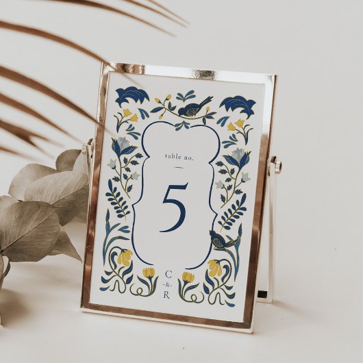 Art Deco Tafelnummer Kaart