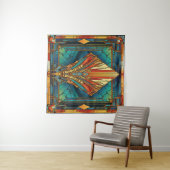 Art Deco Tapijt Wandkleed (In Situ (horizontaal))