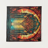 Art Deco Tapijt Wandkleed (Voorkant (horizontaal))
