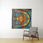 Art Deco Tapijt Wandkleed (In Situ (horizontaal))