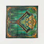 Art Deco Tapijt Wandkleed (Voorkant (horizontaal))