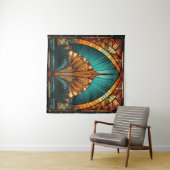 Art Deco Tapijt Wandkleed (In Situ (horizontaal))
