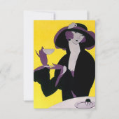  Art Deco Tea Uitnodigingen High Afternoon (Voorkant)