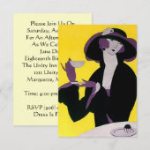  Art Deco Tea Uitnodigingen High Afternoon (Voorkant / Achterkant)