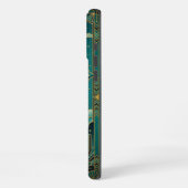 Art Deco Teal & Gold iPhone 16 Pro Max Case  Hoesje (Linkerkant)