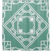 Art Deco Tegel Douchegordijn (Voorkant)