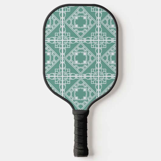 Art Deco Tegel Pickleball Paddle (Voorkant)