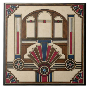 Art Deco-tegel Tegeltje