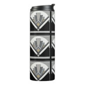 Art Deco Tegel Thermokop Thermosbeker (Gedraaid links)